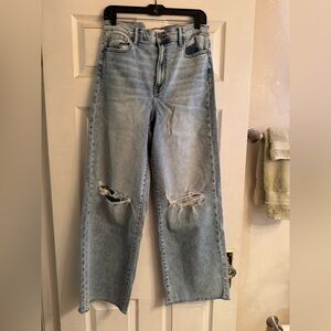 Casual Light Blue Boyfriend Jeans